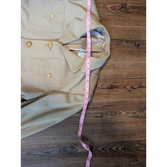 Vintage WWII US Navy Uniform Tunic Khaki Size 41 - Picture 9 of 15